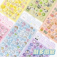 Cartoon Cartoon Three-dimensional Crystal Sticker Cute 3D Embossed Sticker diy Handbook Decoration M