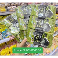 Korean Seaweeds 9 packs for 145 pesos only