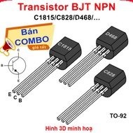 [Cheap Combo] (50 Pieces) Transistor BJT NPN C1815 / C828 / D468...pin TO-92