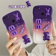 Casing Oppo A5s Casing Oppo F9 Cute Oppo F9 Pro A12 Casing Oppo A7 Wavy Edge Phone Cute Case Three-dimensional Figure Doll Soft Case Camera Protector Full Case