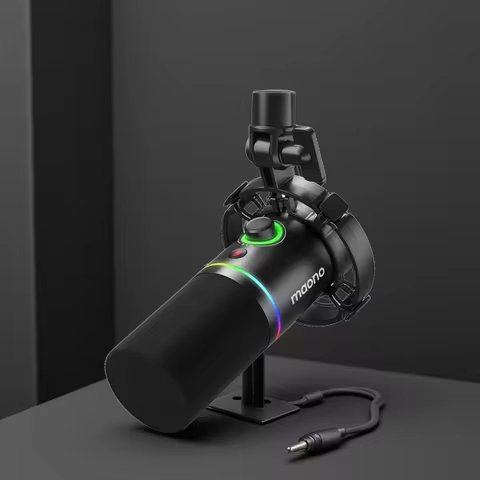 Maono XLR\USB Dynamic Microphone For Gaming Recording Streaming Youtube Metal Mic With Software Tap-