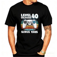 40th Anniversary Birthday Decorations For Men 40th T-Shirt 1985