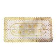 Decoration Plastic Hollow Tablecloth Gilding Table Cloth Lapik Alas Meja Plastik Bercorak Hiasan Rua
