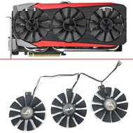 【CW】 Cooling Fan For ASUS STRIX R9 390/RX 580 GTX 1060 1070 980 1080TI Gaming Three-fan graphics car