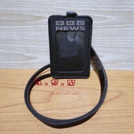 BBC Leather ID Card News Leather ID Card Holder