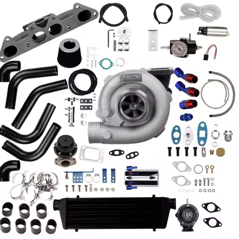 MaXpeedingrods T3 T4 Turbo For Honda Accord 2.2L / 2.3L W/ Intercooler Piping +Manifold+BOV+Kit