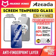 AZEADA Clear Anti Spy Privacy Tinted Screen Protector Tempered Glass For IP XS Series Templet Kaca