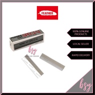 Feather Cut Special Japan Platinum Coated Edge Hair Removal Blades - 10 Blades