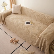 Modern Luxury Sofa Cover for Living Room Pet Dog Kids Mat Non-slip 3D Plush Couch Slipcover Protecto