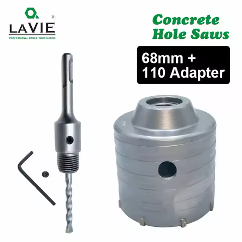 LAVIE 1 set SDS PLUS 68mm Concrete Hole Saw Electric Hollow Core Drill Bit Shank 110mm Cement Stone 