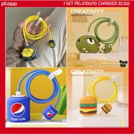 1set 22.5w Set of 4 PCS Cable & Charger Head Protective Cover Package for Samsung 22.5w Charger 22.5