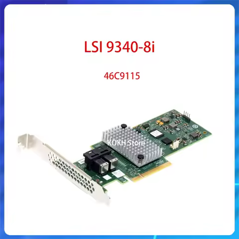 Original For LSI 9340-8i 46C9115 M1215 12GB RAID0.1.10 Controller Raid SAS3008 SAS/SATA PCI-E 3.0 X8