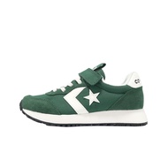 Converse Casual Shoes Omega Trainer 1V Middle Child Children Green White Velcro Felt Suede [ACS] A16