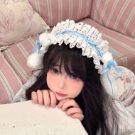 Hanyang Eclectic Headdress lolita Bow Dangling Rabbit lolita Headband Hair Accessories lolita 52226