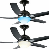 DEKA Q9N 56" 5 BLADES REMOTE CONTROL CEILING FAN  - LED LIGHT (Gun Metal)