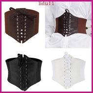 LID Women  Corset with Adjustable Belt Woman Solid Color Lift Up Masquerade Party Crop  Multi Color 