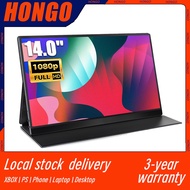 HONGO 14 inch Portable Monitor 1080P Resolution 100% RGB USB Type-C Full HD Portable Monitor Type-c