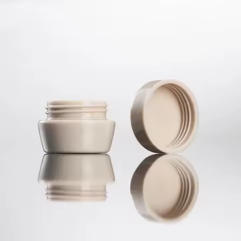 20/50/100/200pcs 5g Mushroom Face Cream Box Plastic PP Bottle Trial Sample Cosmetics Packaging Separ