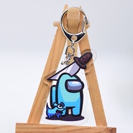 among us Creative Acrylic Space Werewolf Keychain Among Us Pendant