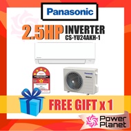 [FREE GIFT] Panasonic 2.5HP CS-YU24AKH-1 (4STAR) inverter /  2.5HP Non-Inverter Air Cond CS-PN24XKH-1