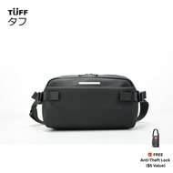 TUFF 837837 Anti-Theft Spike Multi Compartment Water-Resistant Sling Bag | Crossbody Shoulder Chest 