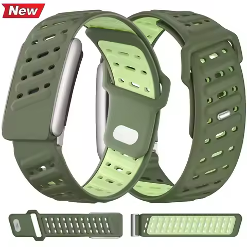 Official Silicone Strap For Whoop 5.0 Two-tone Breathable Bracelet Protector Tracker Band For Whoop 