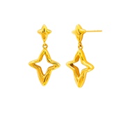 Citigems 999 Pure Gold Starry Earring