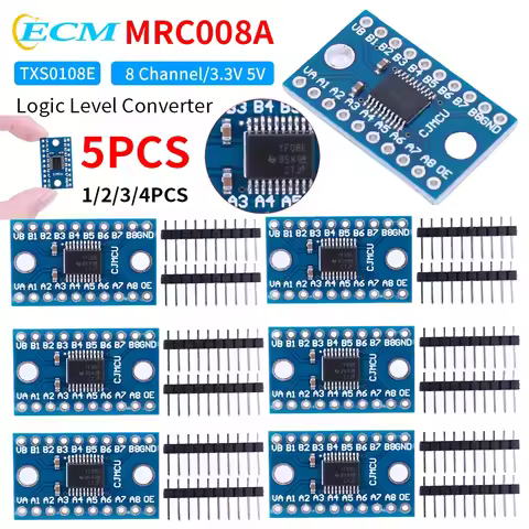 TXS0108E Logic Level Conversion Module 3.3V 5V 8 Channel Logic Level Shifter Bi-Directional Module H