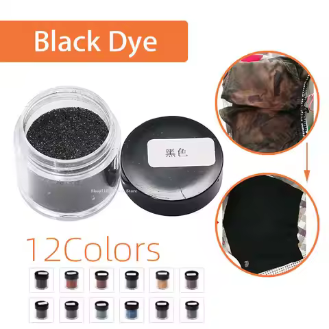 10g/ Bottle Black Direct Dye Denim Cotton Hemp Clothing Fabric Pigment Textile on Color Powder Diy C