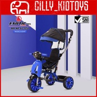 Exotic AT 7705, Et2251 Children's Tricycle With Canopy And Push