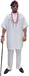 Kids African Clothing Embroidery Dashiki Outfit 3 Pieces Agbada Robe for Boy