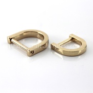 1pcs Metal Detachable removable open screw D Ring buckle shackle clasp for Leather Craft Bag strap b