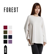 Forest Baju Lengan Panjang Perempuan | Forest Ladies Cotton Interlock Long Sleeve Round Neck T-Shirt