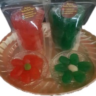 Manisan kolang kaling..rasa pandan dan rasa wangi vaneli..warna merah dan warna hijau hijau Makanan