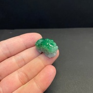 瀚玉珠寶 天然翡翠 老坑綠貔貅 辣綠 緬甸玉 貔貅