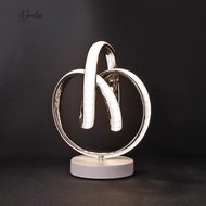 [Noel.sg] A# Simple Modern Spiral LED Desk Lamp Living Room Home Bedside Decorative Lighti