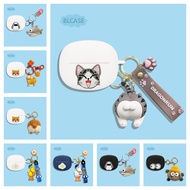 for 1More S20/S20  pro  Earphone Cover Silicone Earbuds Soft Shell Coal ball keychain Shockproof Hea