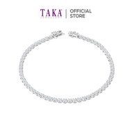 TAKA Jewellery Lab Grown Diamond Tennis Bracelet 10K Gold