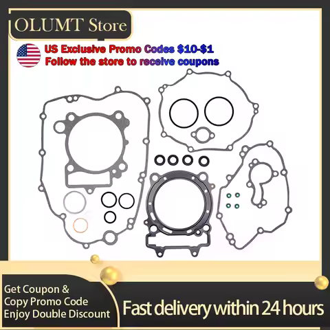Motorcycle Engine Cylinder Cover Gasket Kit For KAWASAKI KFX450R KX450F KLX450R Europe KXF KLX KX 45