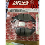 Federal fp-06435-kpp-2700 rear disc brake pads for Supra x 125 RR, Satria Fu RR motorbikes