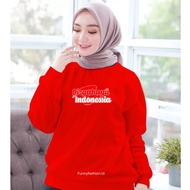 Bj Flag Merput Laos Oversize 17 August Premium Hut Ri Tshirt Happy Indonesian T-Shirt Thick T-Shirt 
