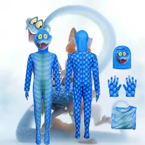 Beast Kingdom Gary De'Snake Cosplay Zootopia Cosplay Costumes Bodysuit Mask Gloves Gary Suit Hallowe