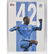 Yaya Toure 42 Football Card (topps) 1 Photo From Real Product