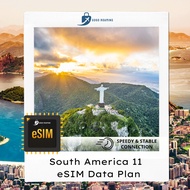 【eSIM】South America 11 Multi Regions eSIM Data Plan I GoGo Roaming Travel eSIM