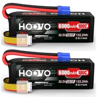 22.2V 6S LiPo Battery 6000mAh 100C Softcase RC Battery for RC Quadcopter Truck Boat Airplane Helicop