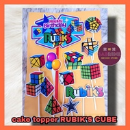Cake Topper RUBIK'S CUBIC CUBE Ready Stock