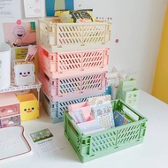 【READY STOCK】CASA FOLDABLE STORAGE BASKET WITH COVER (L14.4xW10.7xH6.2cm)