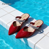 CAPUBEW Wanita sandal lantai rata anti-slip sandal gerudi air ringan dan bernafas sandal wanita paka