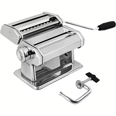 Manual Pasta Maker Machine with 7 Adjustable Thickness Settings Perfect for Spaghetti, Fettuccini, L