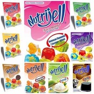 Nutri jell jelly powder puding 1box 12sachet 10gr